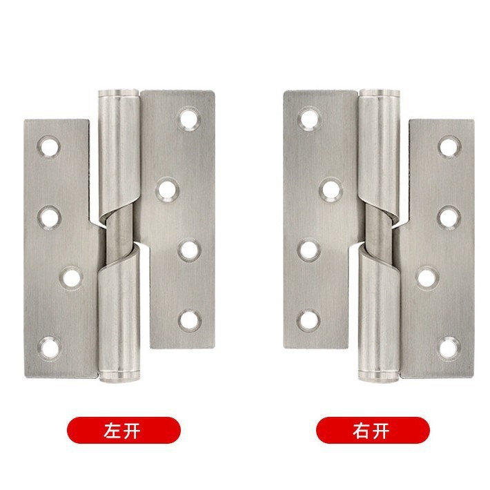 Personalizada bisagra de acero inoxidable divisoria de baño gruesa 4 pulgadas bisagra de desmontaje silenciosa bisagra de elevación automática