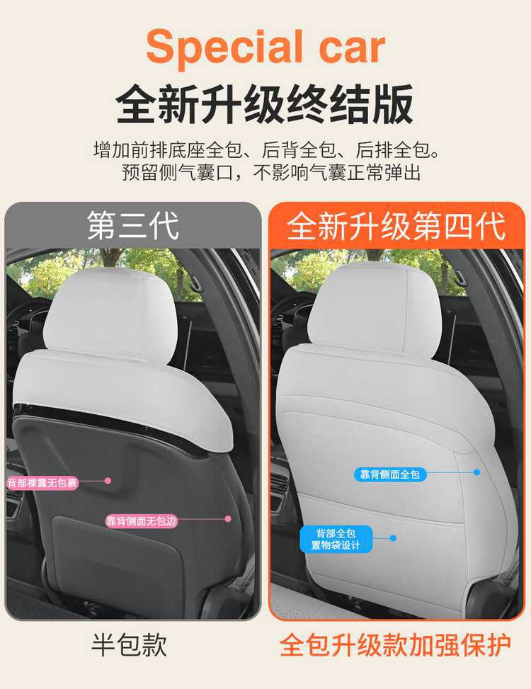 New BYD Han EV-DMi special car seat cushion, full-cover saddle cushion, universal for all seasons, suede seat cushion cover