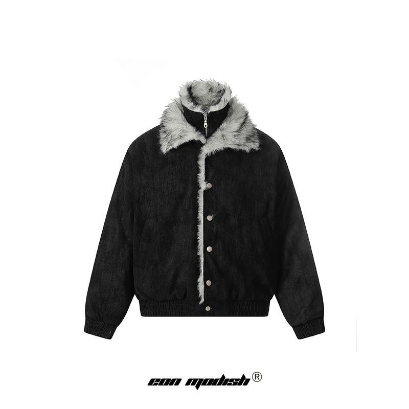 Eon Modish 25冬季New实拍美式高品质座山雕短款百搭棉服外套|undefined