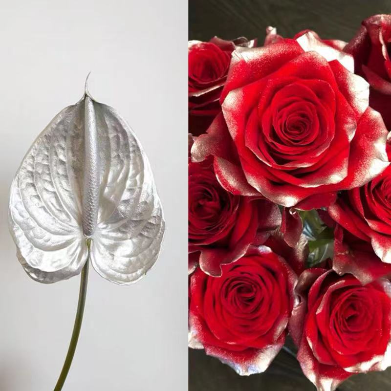 Internet celebridad ciruela negro rosa púrpura flores autopintadas agente de pulverización de color tinte floral spray colorante