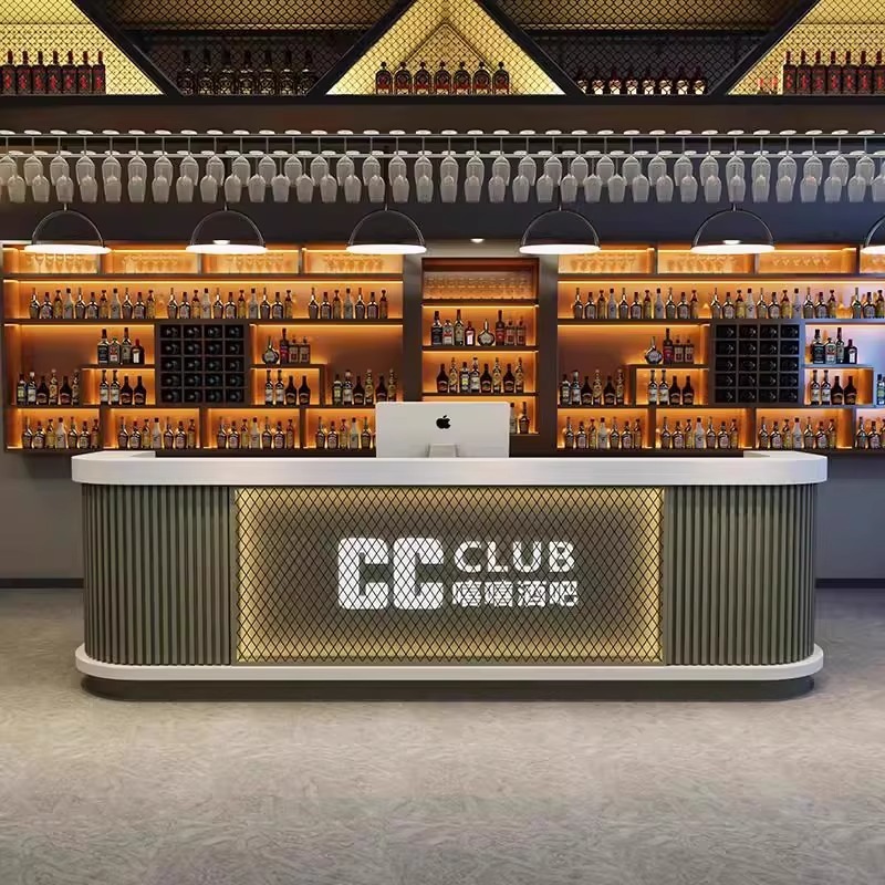 中国風の足湯茶屋フロントデスクインダストリアルスタイルパブジムバー台球ホールバーベキューショップレジ|undefined