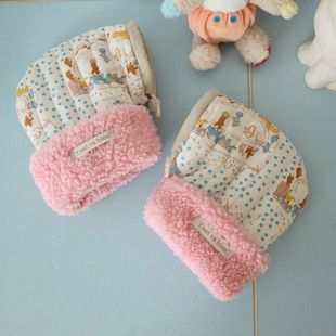 Korean ins Kidsren's Scooter Gloves Cartoon Circus Warm Gloves Boys and Girls Balance Bike Cycling Gloves