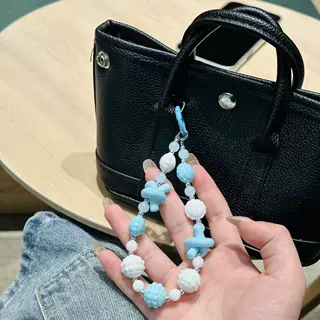 新款彩色绳结手机链￥来财系列手机包包挂件钥匙扣耳机包配饰批发