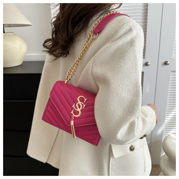 Damen Handtasche Im Western Stil Mit Kette Und Umhängefunktion_voghion.com