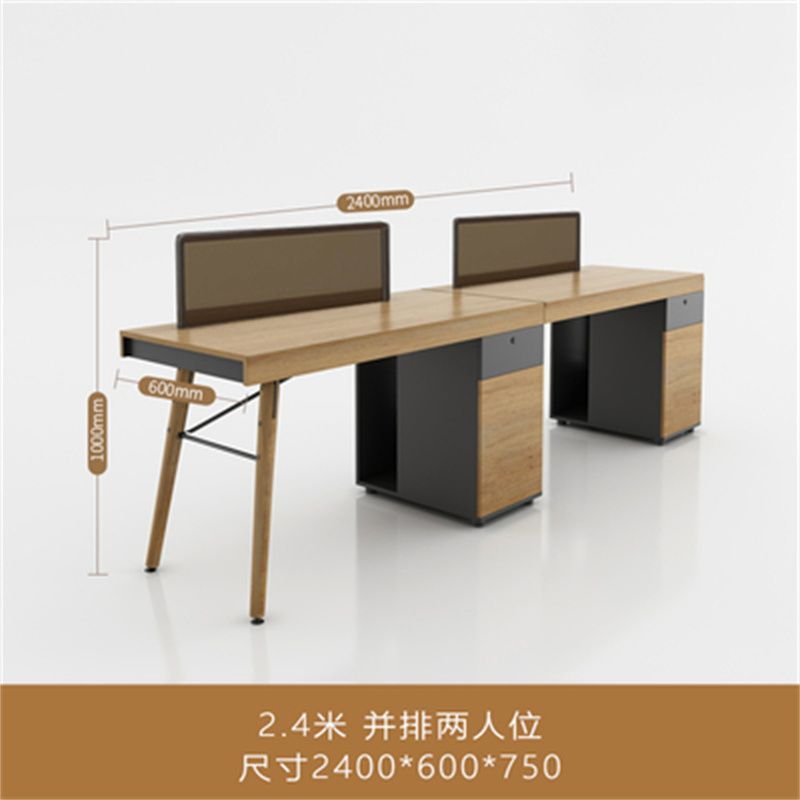 スタッフデスク 4人用 シンプルモダン スタッフ家具 ダブル 2/4人用 オフィスデスクとチェア コンピューターワークステーション|undefined