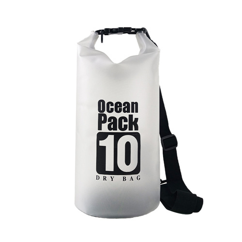 TOWADE outdoor pvc transparent waterproof bucket bag 10L beach swimming rafting waterproof bag men and women folding storage bag