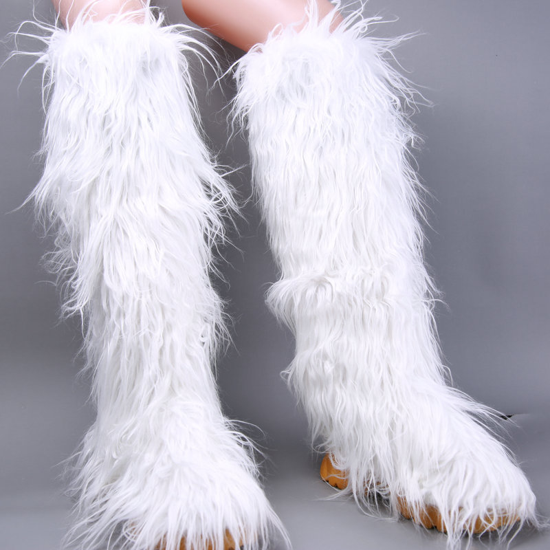 Women's Shoes Boots Plus Velvet Women's Fur Boots Winter New Style Over The Knee Snow Boots Women Winter_voghion.com