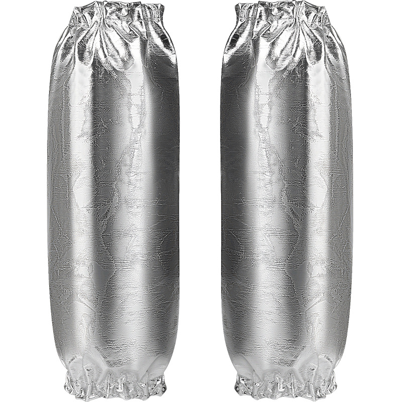 Manga de aluminio resistente a quemaduras resistente a altas temperaturas aislamiento térmico brazo protector de fábrica de acero de aluminio fundición del horno de cocina de barbacoa manga protector de fuego