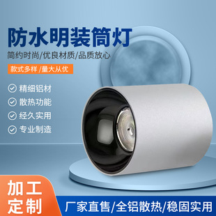 Cross-Border Ip65 Waterproof Surface-Mounted Downlight Hotel High-Altitude Spotlight Waterproof Surface-Mounted Led Downlight Spotlight Accessories