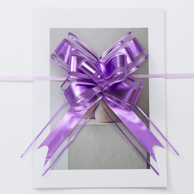 Ribbon colorido dibujo de flores colorido carro de boda decoración de regalo embalaje mariposa sala de boda escalera de techo mate nieve dibujo de flores