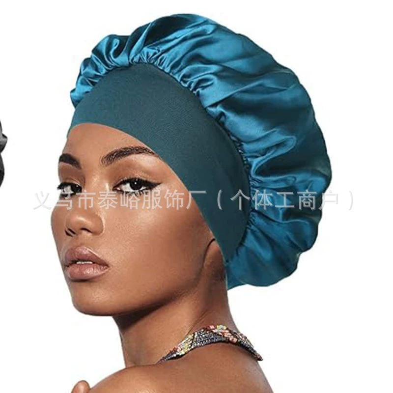 Elastic Nightcap Shower Bonnet, Sedin + Elastic Fabric, Soft Breathable, One Size