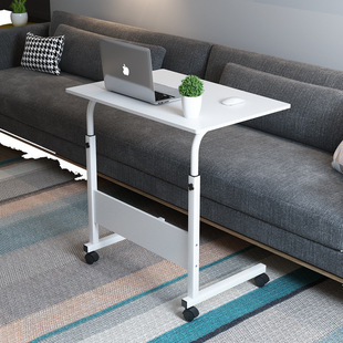Folding desk retractable multifunctional small 60cm long 70cm space-saving home bed sliding table Mobile