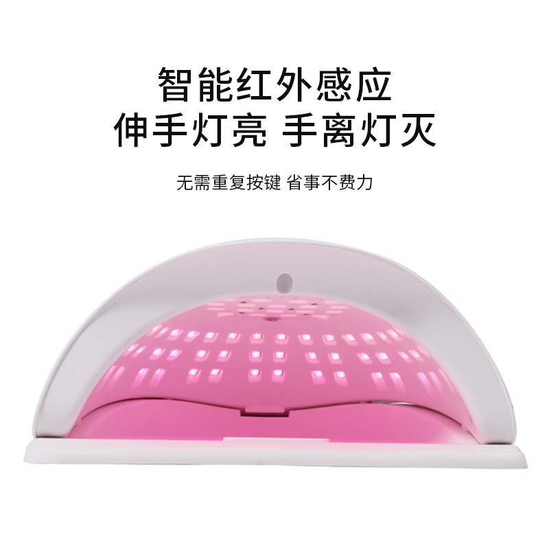 Luz de fototerapia de uñas de alta potencia 320w luz de asado de uñas de luz roja de uñas de luces de secado rápido tienda de uñas sin máquina de uñas de mano negra