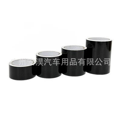6D Black 5*900cm Glossy Matte Black Car Color Change Film 3D Carbon Fiber Transparent Rhino Skin Car Body Sticker Film