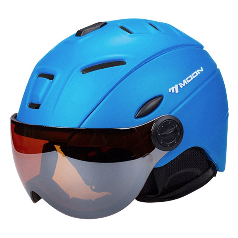 Moon лыжный шлем Трансграничная электрическая безопасность шлем с ветровым зеркалом