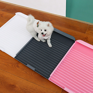 Net red small size dog toilet integrated spliceable diaper foot bedpan without urine pad 42*45cm
