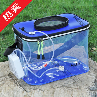 Fishing Bucket Live Fish Bucket Thickeneded Transparent Fish Bucket Eva Foldableing Portable Bucket Outdoor Water Bucket Waterproof