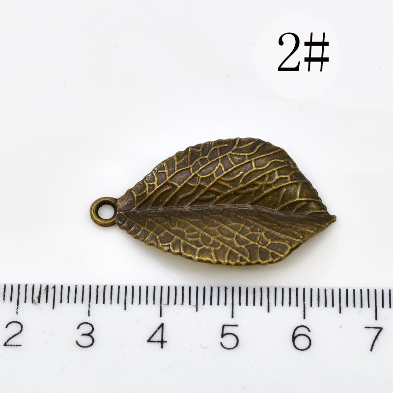合金の部品の古青銅色の標識の森系の木の葉のペンダントのヘアピンの材料の手作りのdiyのヘアピンの装飾|undefined