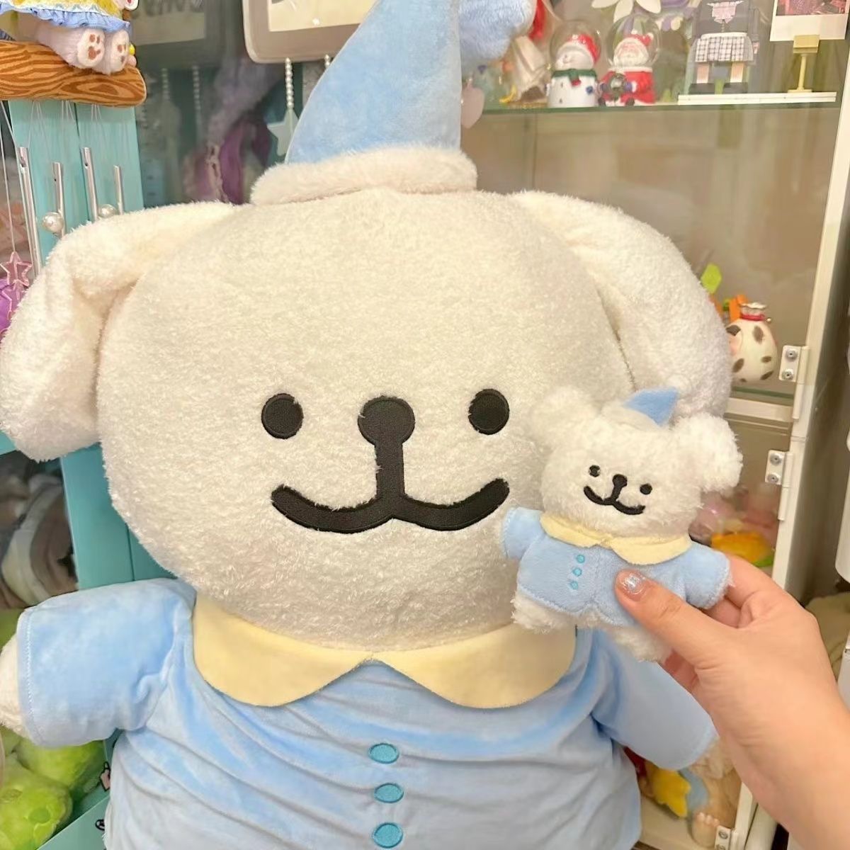 한국 몰타 라인 강아지 인형 잠옷 강아지 인형 봉제 장난감 여성 생일 선물 베개