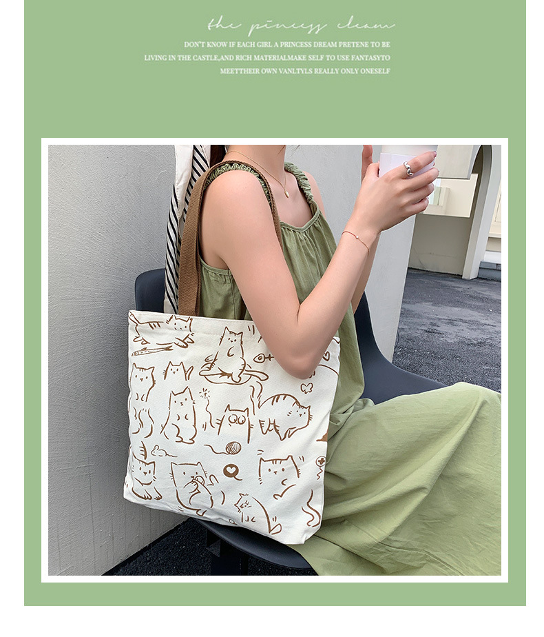 Women's Fashion Animal Canvas Shopping Bags display picture 3