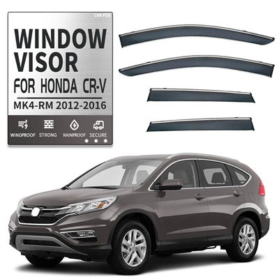 for Honda Crv/Haoying, Rain shield - standard-packaging-without-logo-honda-crv-4pcs-mk4-rm-2012-2016-pc-rain-shield-with-bright-strips