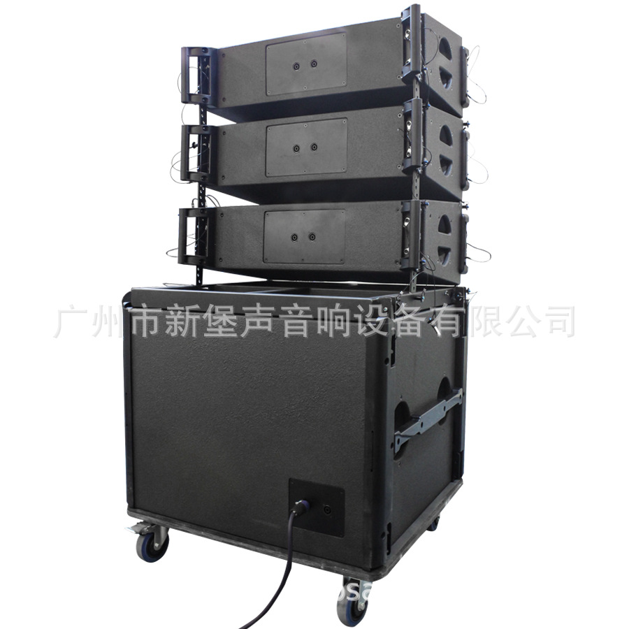 Individual doble 10 pulgadas de 18 pulgadas línea matriz de audio gran boda hotel escuela concierto impermeable etapa altavoz traje