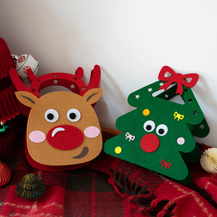 Senyu Ye Christmas Gift Bag Creative Felt Cloth Children's Candy Gift Bag Christmas Eve Portable Apple Bag