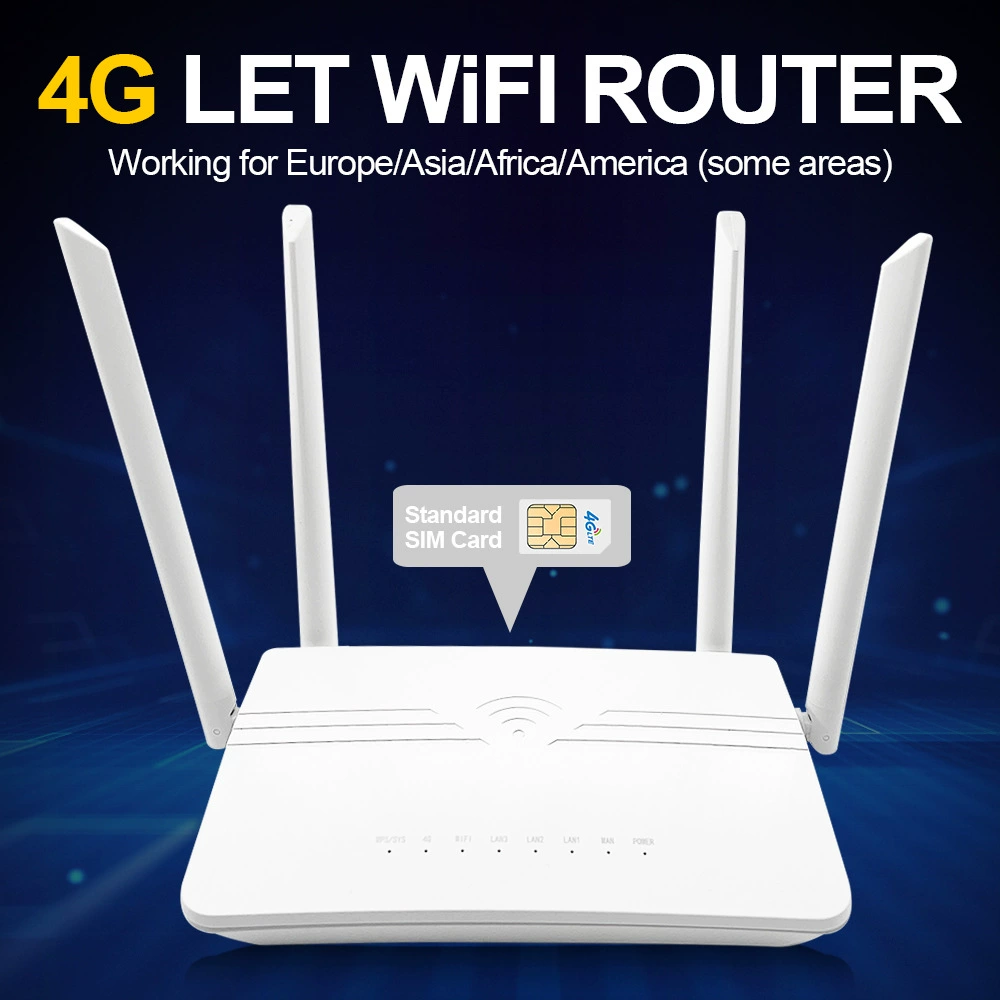 Маршрутная карта Wi-Fi 4G 300Mbps маршрутизатор точка доступа беспроводной LAN с 4 антеннами высокого усиления и сильным сигналом