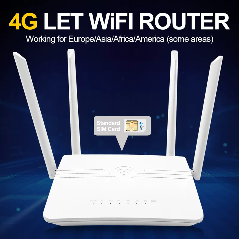 Маршрутная карта Wi-Fi 4G 300Mbps маршрутизатор точка доступа беспроводной LAN с 4 антеннами высокого усиления и сильным сигналом