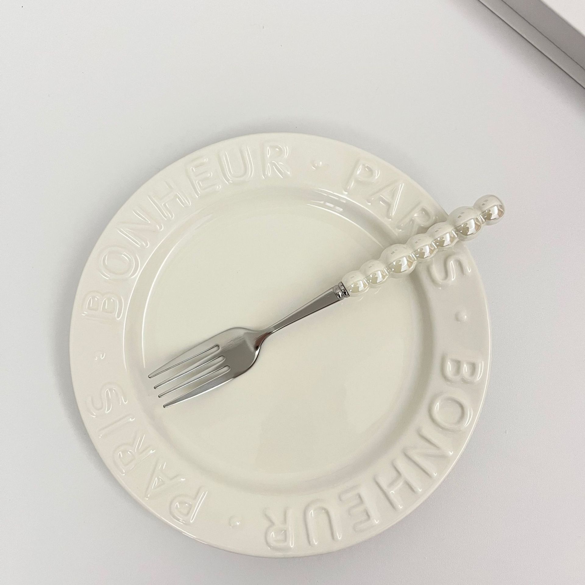 진주 포크 [화이트]