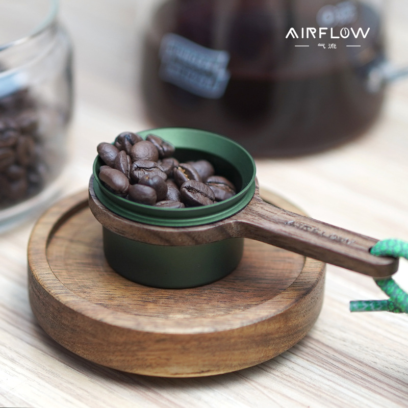 Professional Black Walnut Coffee Measuring Spoon 12g Scoop_voghion.com