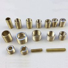 纯黄铜全牙转接牙头转换接头牙管M12转M10转M8转M6转M4英制牙接管