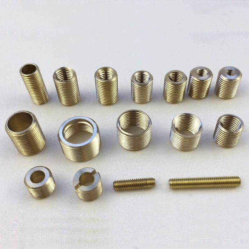 纯黄铜全牙转接牙头转换接头牙管M12转M10转M8转M6转M4英制牙接管