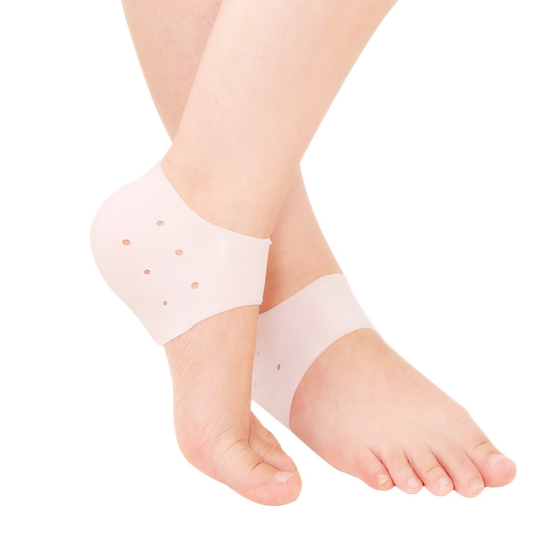cubierta de talón de silicona agrietada protector de pies secos calcetines anti-agrietados para mujeres agrietadas paquete de talón de hombre agrietado