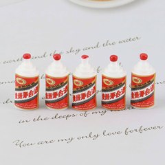 樹脂仿真微縮白酒小瓶子 diy手機殼車擺件微景觀裝飾吊墜髮夾裝飾