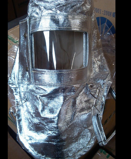 隔热头罩 耐高温头罩 铝箔隔热头罩 阻燃防火头罩