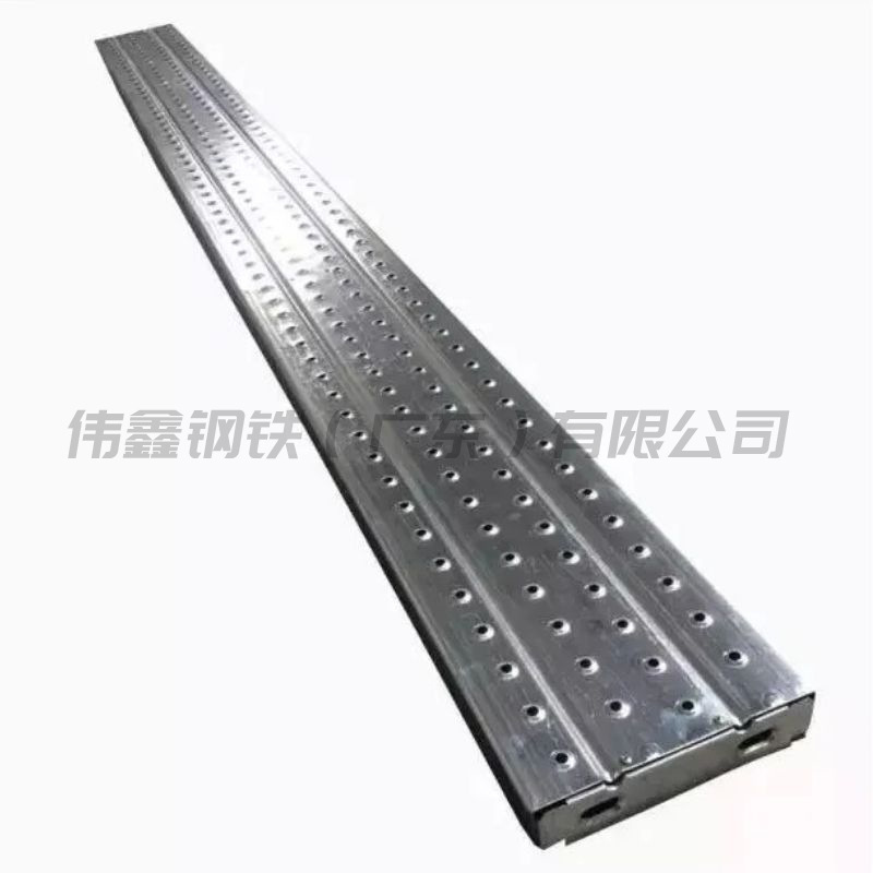 Trampolín en stock de acero galvanizado en caliente andamio tipo gancho sitio de construcción plataforma antideslizante edificio pasarela túnel tablero