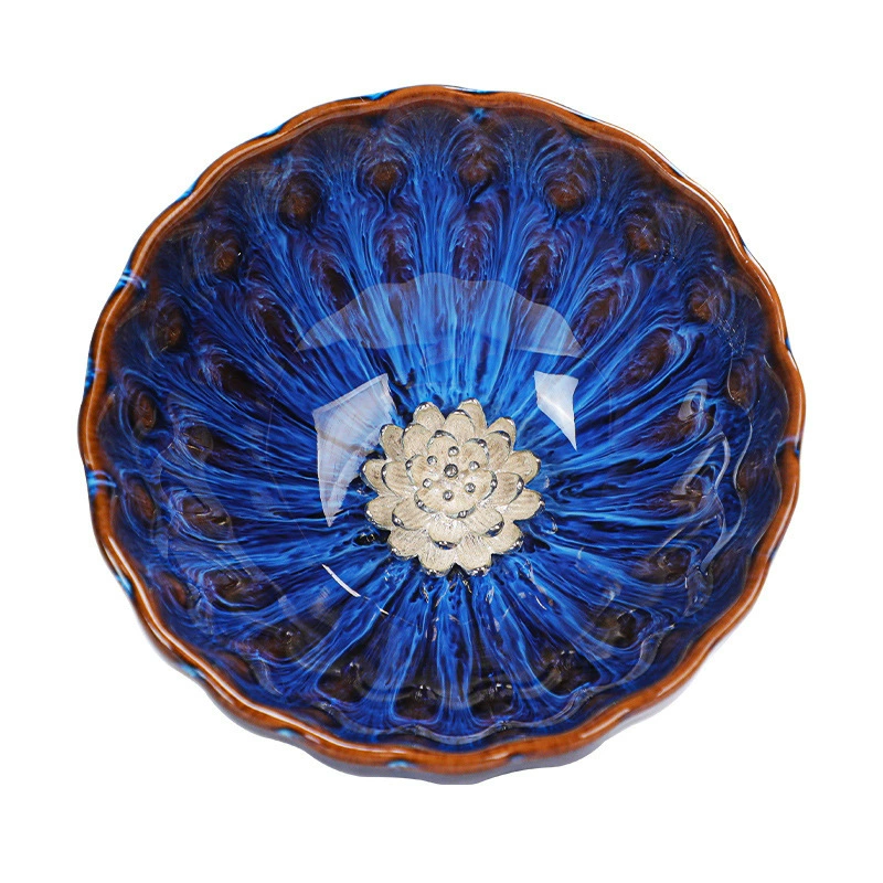 Kiln Cup Master Cup Mosaic Moby Single Cup Lotus Cup Jianzhan Ceramics Chinese Cup Product Cup Tea Bowl Tea Cup