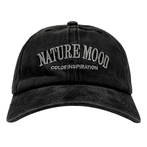 Spring and summer washed hat for women Korean INS retro old peaked cap showing face small soft top letter embroidered baseball cap