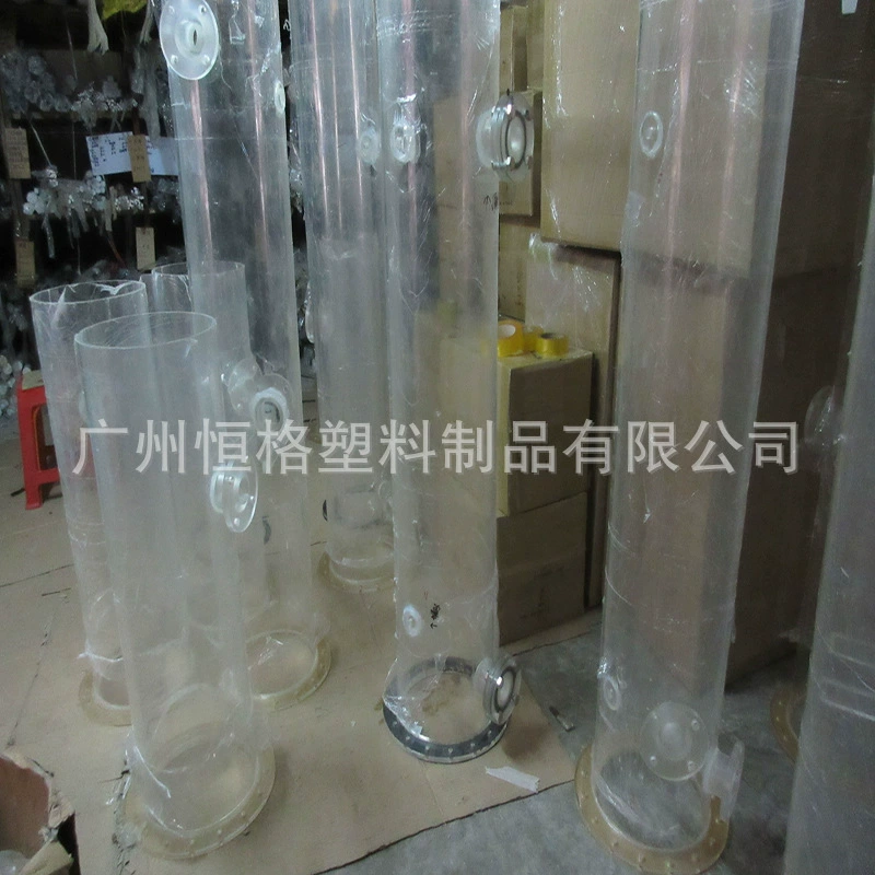 Трубка из оргстекла большого диаметра, акриловая трубка из ПММА, фланец, уплотнительное устройство для экспериментального инструмента, фланец, высокая прозрачность