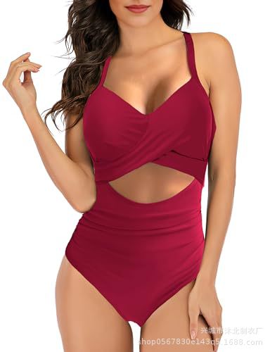 2024 nuevo amazon europeo y americano de mujer sexy unidad de baño abdominal de baño sexy trajes de baño huecos image 10
