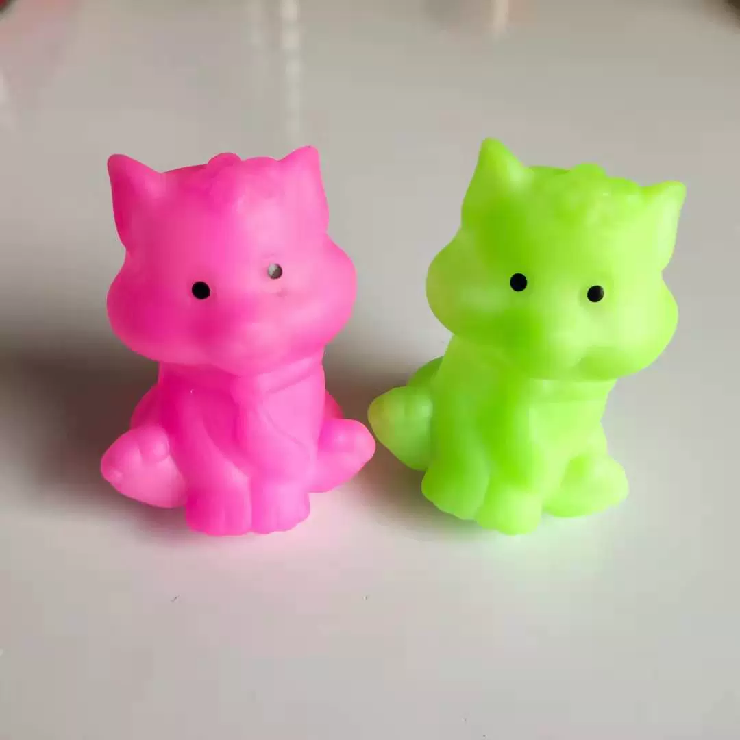 Cartoon colorful plastic night light, rings, toy, Birthday gift