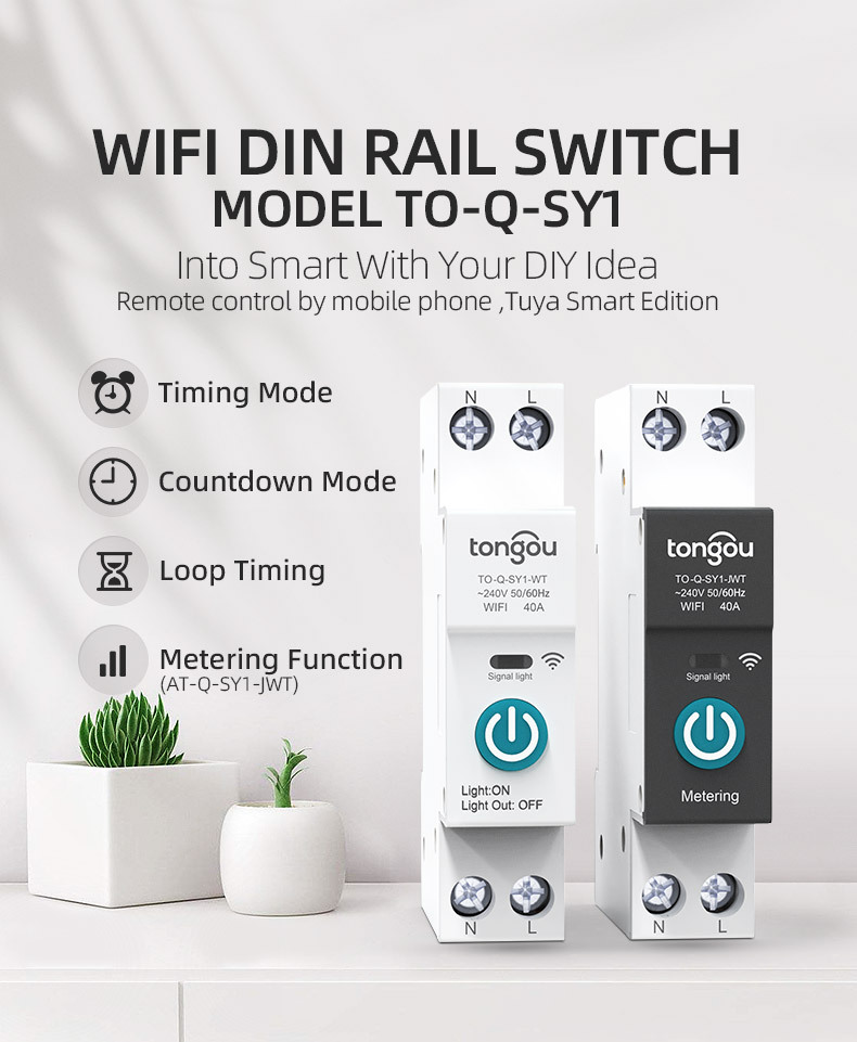 Breaker Inteligente Wifi 63a Programable Sin Medicion