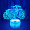 Colorful tractor, LED touch night light, table lamp, new collection, 3D, Aliexpress