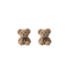 Demi-season cartoon cute brand earrings, with little bears