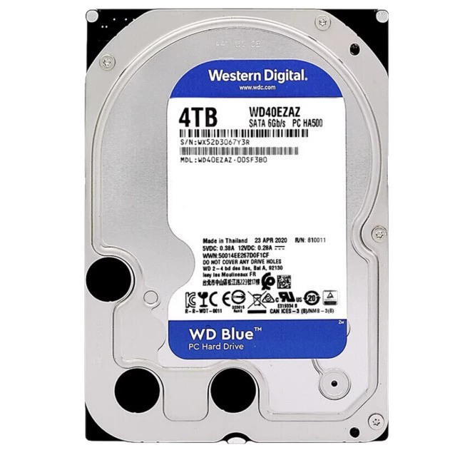 Подходит для WD/Western Digital WD40EZAZ настольный жесткий диск 4 ТБ, синий диск, оригинал