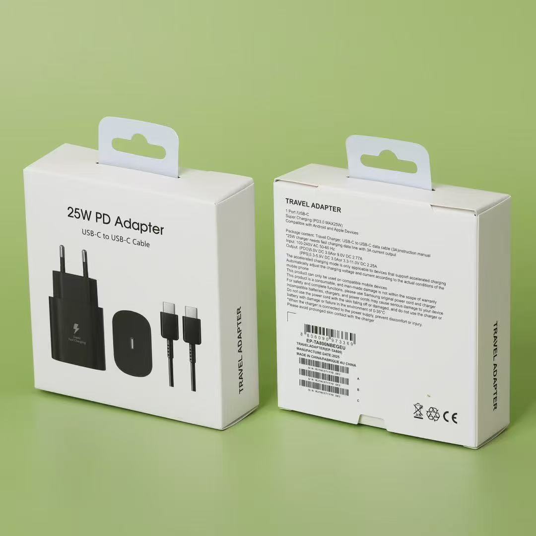 Cargador de Carga Rápida para Celular 25W PD 45W S22 con Carga Rápida