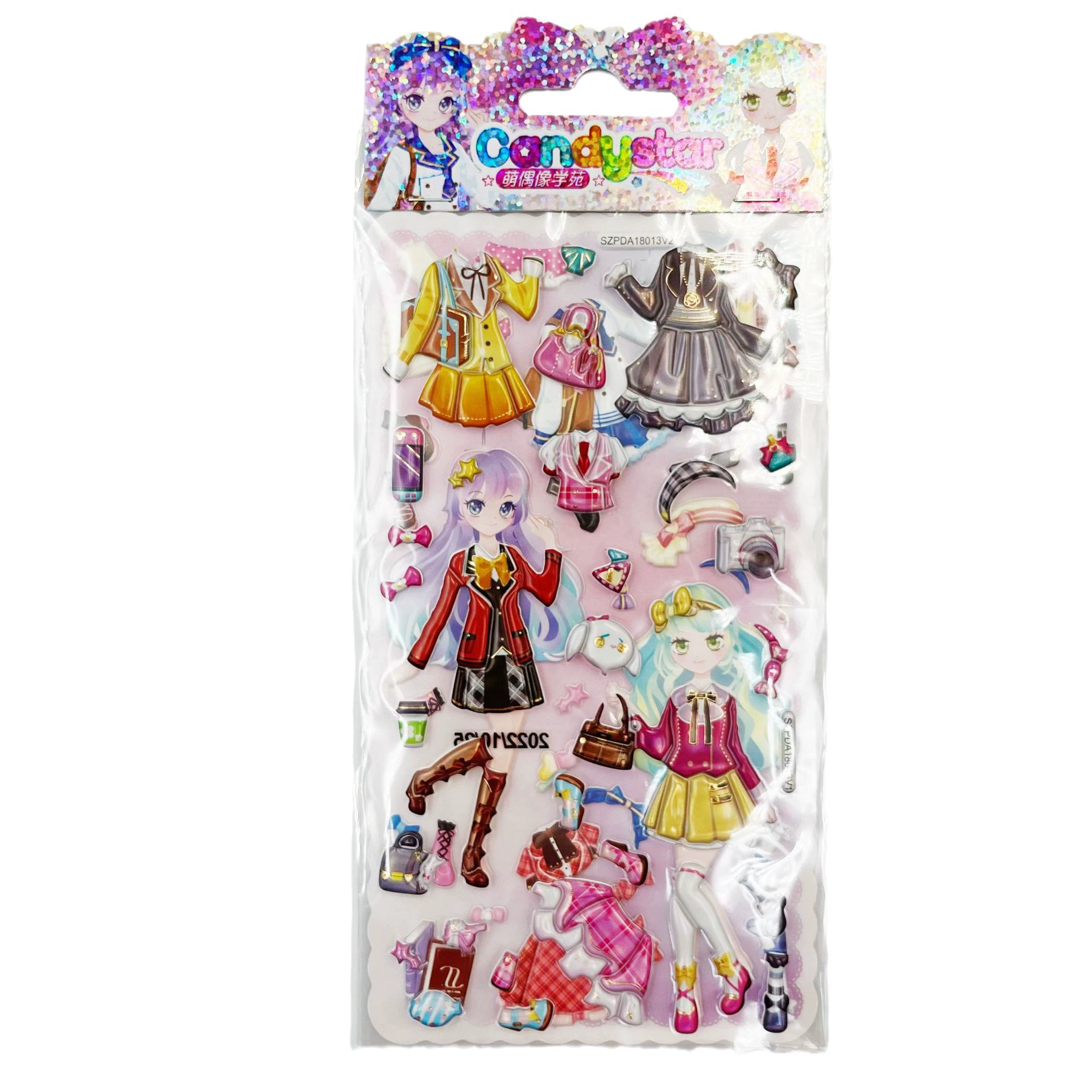 Eva, three dimensional sticker PVC, small princess costume