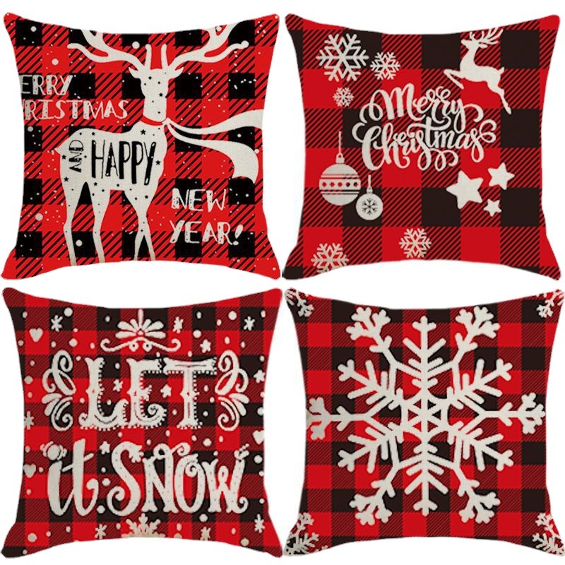 Pillow Cushion Christmas Pillow Cover Amazon Nordic Cross-Border Wholesale Holiday Sofa Cushion Pillow