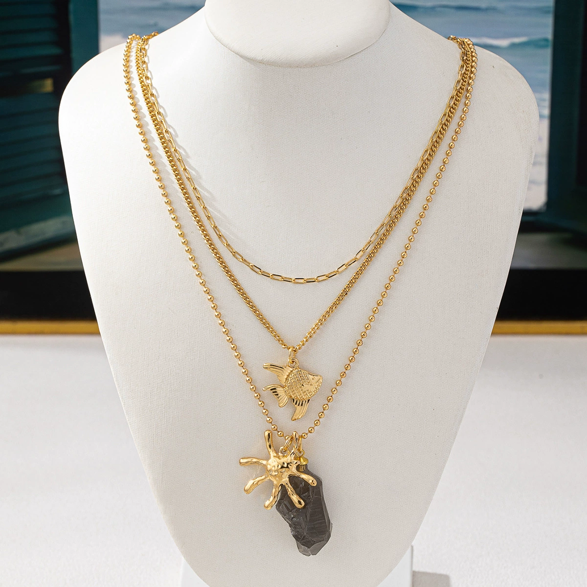 Pendant, marine necklace, 1 pieces